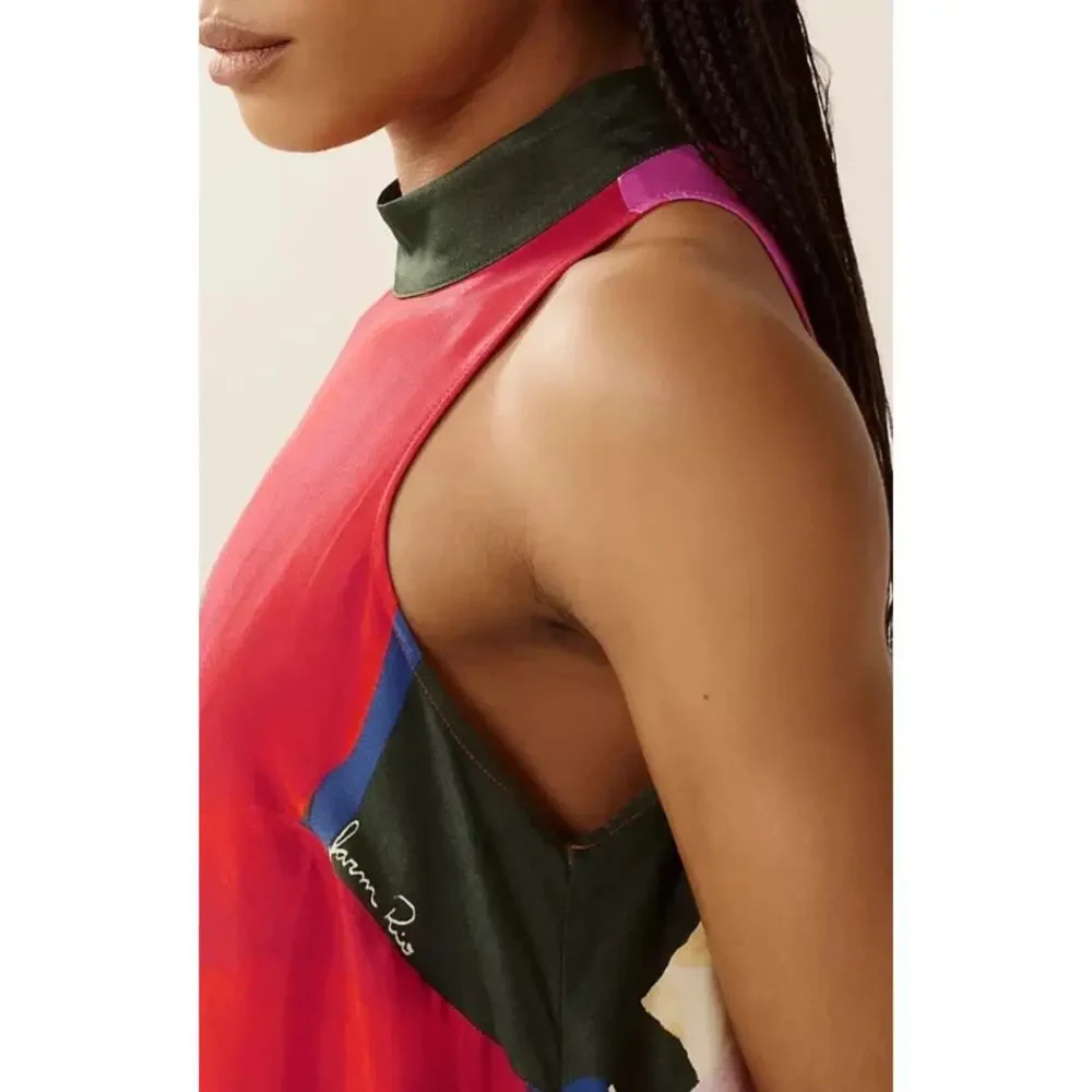 NEW ANTHRO Rio De Janeiro Floral Watercolor Dress S-XL - Picture 3 of 7